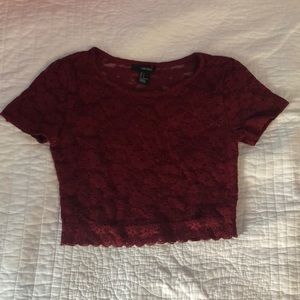 Lace crop top
